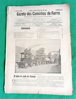 Lisboa - Vale Do Tâmega - Gazeta Dos Caminhos De Ferro Nº 412, 16 De Fevereiro De 1905 - Portugal (danificada) - Other & Unclassified
