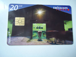 SWITZERLAND USED CARDS  BULDING FARM  COWS - Vaches