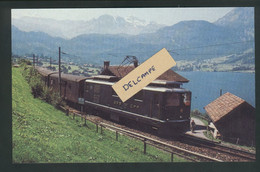 Train à Voie Métrique De Brunig Le Long Du Lac De Lungern En 1984 - Lungern