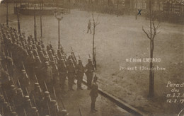 CP PHOTO HENIN LIETARD Pendant L' Occupation Parade Troupes Allemandes 12/3/17 11. B.J.R Guerre 14 - Henin-Beaumont