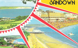SCENES FROM SANDOWN, ISLE OF WIGHT, ENGLAND. USED POSTCARD Am4 - Sandown