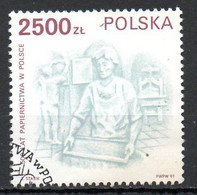 POLOGNE. N°3140 Oblitéré De 1991. Gravure. - Grabados