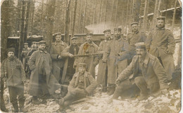 Carte-Photo - Portrait Militaires Allemands Au Front (1915) 1.WK - WW1 (BP) - Guerra, Militari