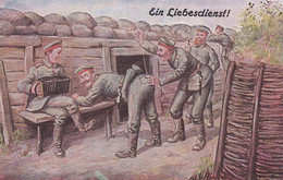 5378a - Ein Liebesdienst ! - Feldpostkarte - 1918 - Ad. Hoffmann - Hoffmann, Ad.