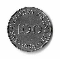 Frankreich - France - Saarland - Saare - 100 Franken 1955 - Other & Unclassified