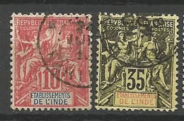 INDE N° 14 Et 17 OBL - Used Stamps