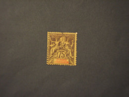 MADAGASCAR  SANTA MARIA - 1894 ALLEGORIA  75 C.(alcuni Denti Corti) - NUOVO(+) - Unused Stamps