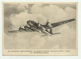 AEREO ( LUFTWAFFE )  FOCKE WULF FW 200 C CONDOR MIT 4 BMW BRAMO MOTOREM - 1939-1945: 2ème Guerre