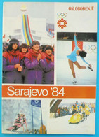 WINTER OLYMPIC GAMES 1984 SARAJEVO ... Original Vintage Magazine - Olympic Review * Jeux Olympiques Olympia Olympiade - Libros