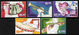 South Africa 2001 Musical Instruments Perf Set Of 5 Unmounted Mint SG 1345-49 - Ongebruikt