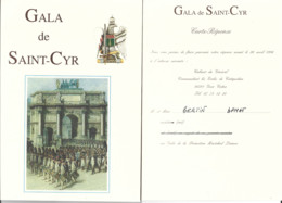 (cag001) Ecole Militaire De Saint Cyr - 18 Mai 1996 Gala De Saint Cyr BERTIN - Documents