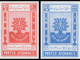 Afghanistan, 1960, World Refugee Year, United Nations, MNH Imperforated, Michel 488-489B - Afghanistan