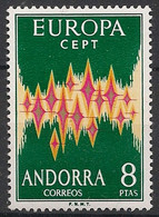 Andorra, Spanish, 1972, Europa Cept, MNH, Michel 71 - Sonstige & Ohne Zuordnung