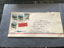 (3 C 19) Greece Cover Posted To Australia (2 Covers + 1 Partial Cover) - Brieven En Documenten