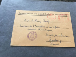 (3 C 21)  Luxembourg Gouvernement Official Letter - Posted 1963 - To European Community Office In Strasbourg - Cartas & Documentos