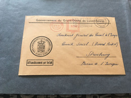 (3 C 21)  Luxembourg Gouvernement Official Letter - Posted 1962 - To European Community Office In Strasbourg (Social S) - Covers & Documents