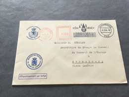 (3 C 21)  Luxembourg Chambres Des Deputés Official Letter - Posted 1964 (to EEC In Strasbourg) - Lettres & Documents