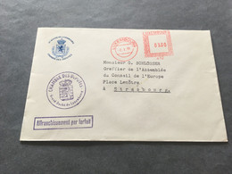 (3 C 21)  Luxembourg Chambres Des Deputés Official Letter - Posted 1965 (to EEC In Strasbourg) - Brieven En Documenten