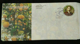 India 2021 Lachai Citrus Orange Lemon  GI Tag Special Cover Fruit, Juice Health, Flower, Beverage (**) Inde Indien - Lettres & Documents