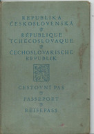 PASSEPORT REPUBLIQUE TCHÉCOSLOVAQUE - Sujet RUSSE - ( Nombreux Visa) - Documents Historiques
