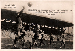 Photo De Presse Velox: Football, Collombes, 27 Avril 1947: Strasbourg Bat Angoulême Par 6 à 0 (phase Du Match) - Deportes