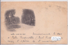 BEZIERS- ALLEE PAUL RIQUET- BELLE CARTE PIONNIERE ECRITE EN 1899 - Beziers