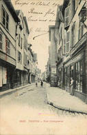 Troyes * La Rue Champeaux * Boucherie TRUFFOT - Troyes
