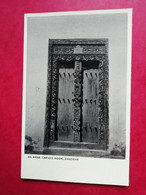 An Arab Carved Door, Zanzibar. TTBE - Tansania