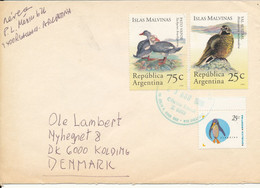 Argentina Cover Sent To Denmark 23-8-1996 Topic Stamps BIRDS - Covers & Documents