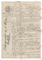 VP18.559 - CHALLANS - Acte De 1845 - Bail De La Métairie De La Corde Sise Au PERRIER Par M.BOUCHER à M.CROCHET - Manuscrits