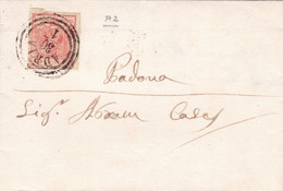 Lombardy-Venetia - Y&T 3 15c On Entire Letter From Adria To Padova 30 Jan  1853 - Lombardo-Vénétie