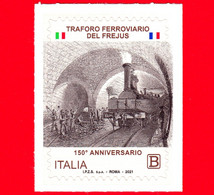 Nuovo - MNH - ITALIA - 2021 - 150 Anni Del Traforo Ferroviario Del Frejus – Locomotiva - B - 2021-...: Nieuw/plakker