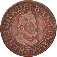 Monnaie, France, Henri IV, Double Tournois, 1609, Nantes, TB+, Cuivre, CGKL:216 - 1589-1610 Henri IV Le Vert-Galant