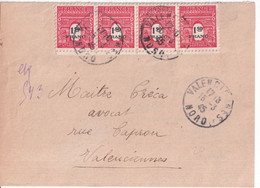 1945 - ARC DE TRIOMPHE - LETTRE IMPRIMEE De VALENCIENNES - 1944-45 Triumphbogen