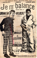 PARTITION MUSIQUE- JE M' BALANCE-DRANEM AUX AMBASSADEURS-VILBERT A PARISIANA-BRIOLLET LELIEVRE-FRAGSON LUD-PARIS - Scores & Partitions