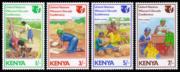 Kenya, 1985, Woman's Decade, United Nations, MNH, Michel 334-337 - Kenya (1963-...)