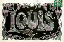 LOUIS Louis * Prénom Name * Cpa Carte Photo * Art Nouveau Jugenstil - Prénoms