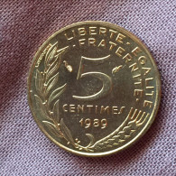 5 Centimes  1989 Rare Petit Tirage Splendide - C. 5 Centimes