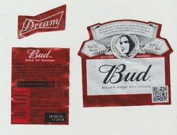 Bier Etiket-beerlabel BUD Anheuser-Busch (USA) Dare To Dream Over A BUD Calvin - Birra