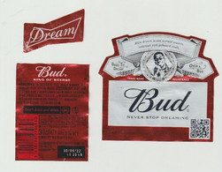 Bier Etiket-beerlabel BUD Anheuser-Busch (USA) Dare To Dream Over A BUD Defano - Beer