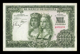 España Spain 1000 Pesetas Reyes Católicos 1957 Pick 149 Sin Serie MBC/+ VF/+ - 1000 Peseten