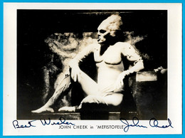 PHOTO Photographie Dédicacée Par JOHN CHEEK Bass Bariton Born Greenville 1948 (Baryton Basse) In MEFISTOFELE OPERA - Autografi