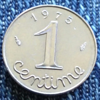 1 C 1975 épi Rare - 1 Centime