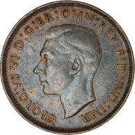 Monnaie, Grande-Bretagne, George VI, Farthing, 1943, TB, Bronze, KM:843 - B. 1 Farthing