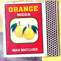 Match Box (Without Sticks) Orange 2/14 (**) Inde Indien India - Boites D'allumettes