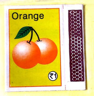 Match Box (Without Sticks) Orange 6/14 (**) Inde Indien India - Boites D'allumettes