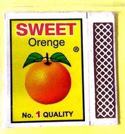 Match Box (Without Sticks) Orange 9/14 (**) Inde Indien India - Boites D'allumettes