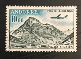 Timbre Oblitéré Andorre Poste Aérienne 1964 Yt 8 - Ohne Zuordnung