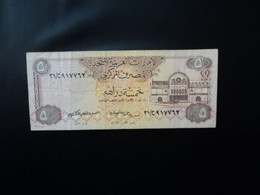 ÉMIRATS ARABES UNIS * : 5 DIRHAMS   ND 1982    P 7a    TTB ** - United Arab Emirates