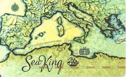 CARTE-PREPAYEE-MARINE-GRECE-SEA KING-CArte Mediterranée-Plastic Fin-GRATTE-TBE - Bateaux
